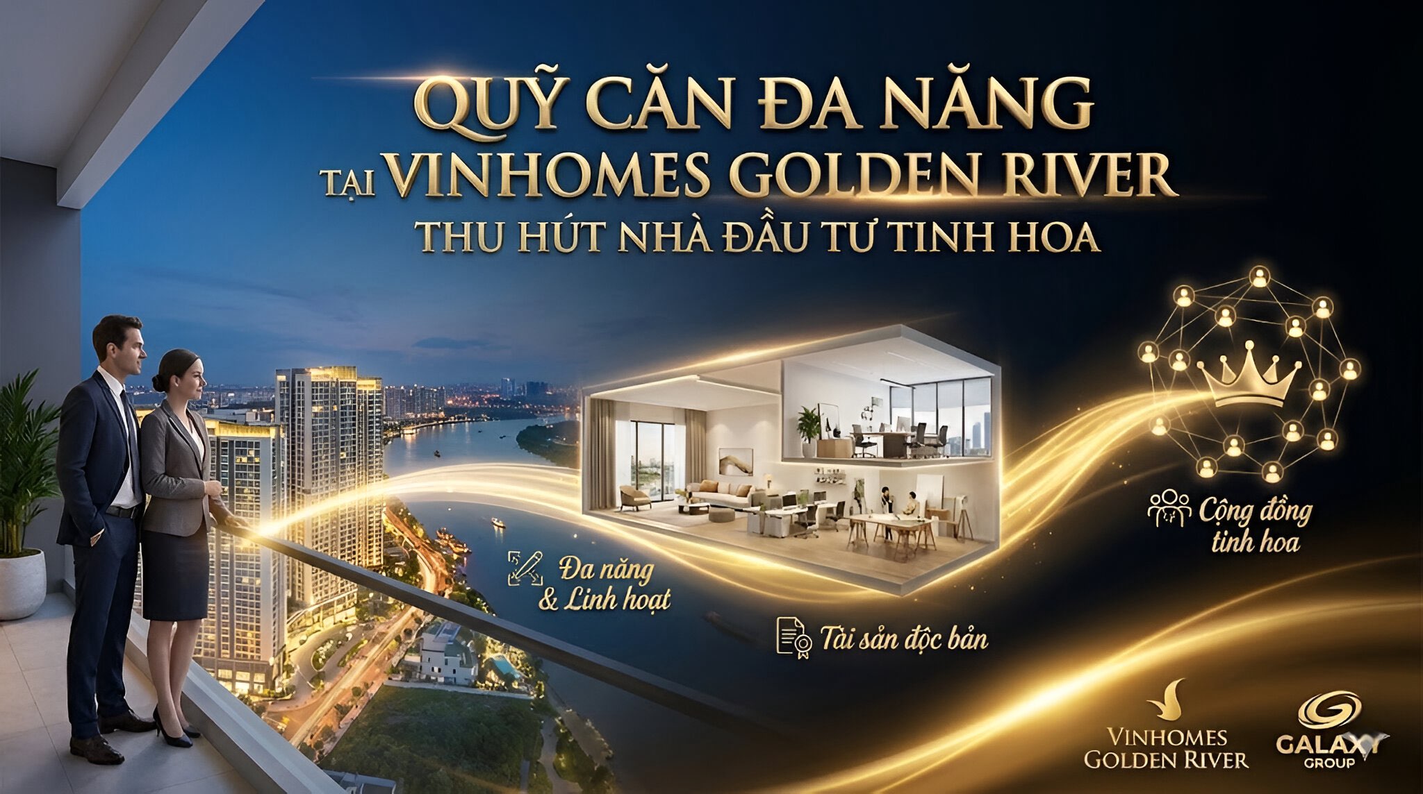 Quỹ Căn Đa Năng Tại Vinhomes Golden River Thu Hút Nhà Đầu Tư Tinh Hoa