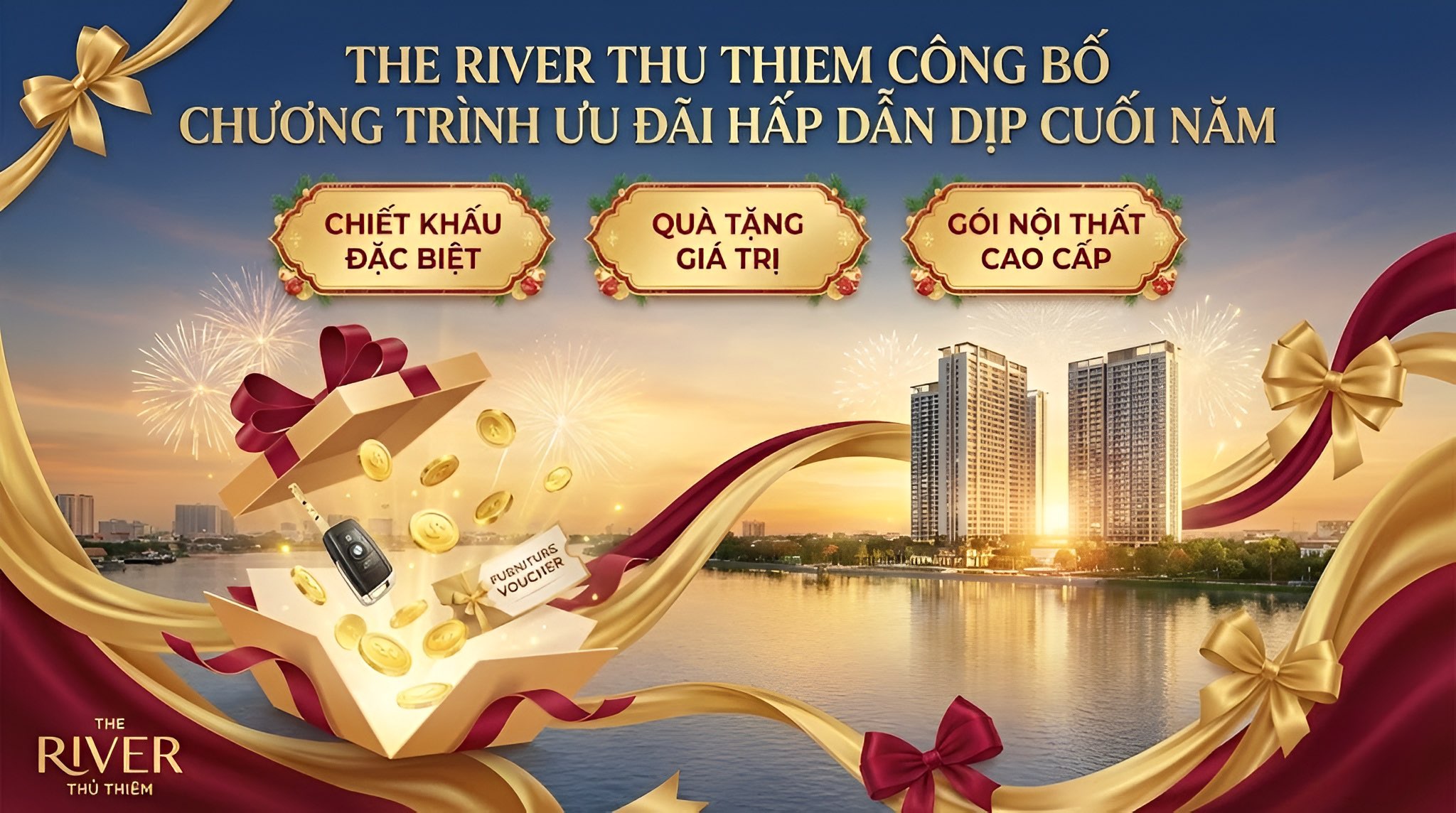 The River Thủ Thiêm Công Bố Chương Trình Ưu Đãi Hấp Dẫn Dịp Cuối Năm